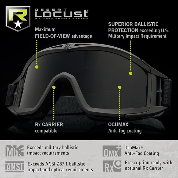 revision military Other - Revision Military Desert Locust Military Goggle System Smoke Lens